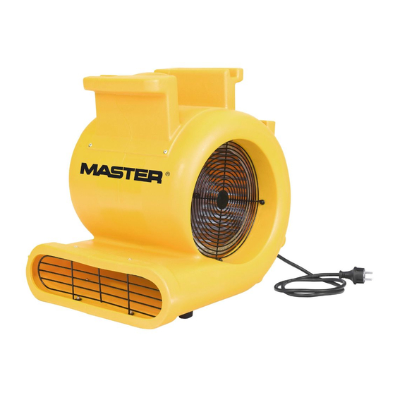 Master CD 5000 Operating Manual