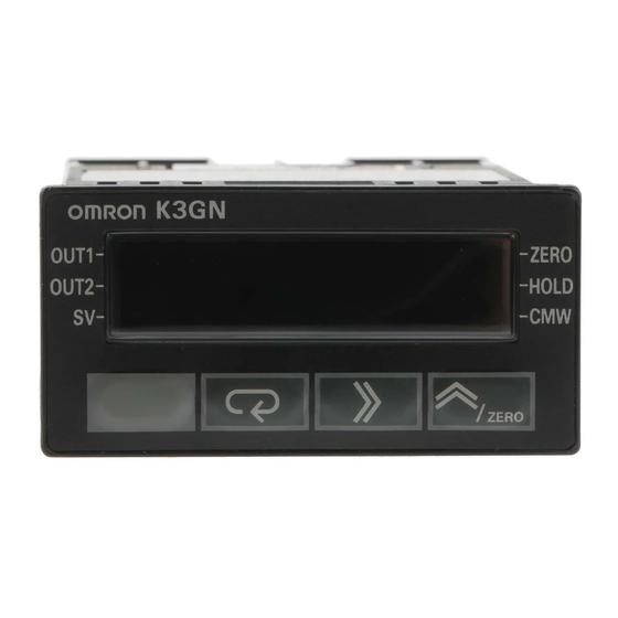 Omron K3GN Series Manual