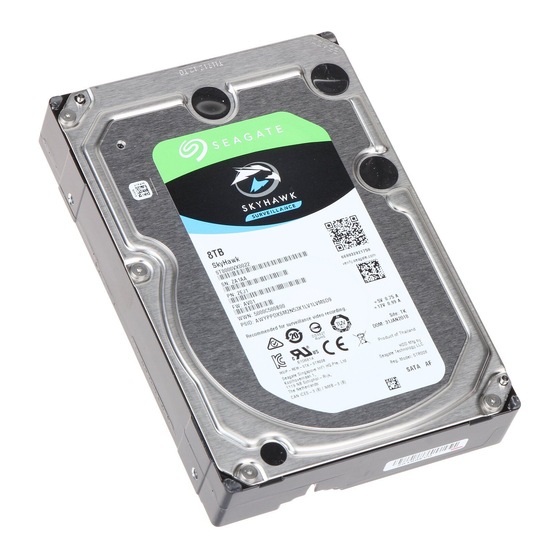 Seagate SKYHAWK SURVEILLANCE ST1000VX005 Product Manual