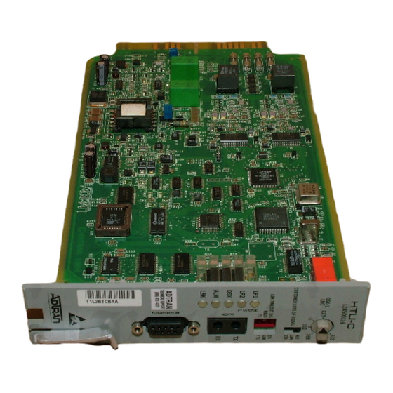 ADTRAN HTU-C M R Installation And Maintenance Manual