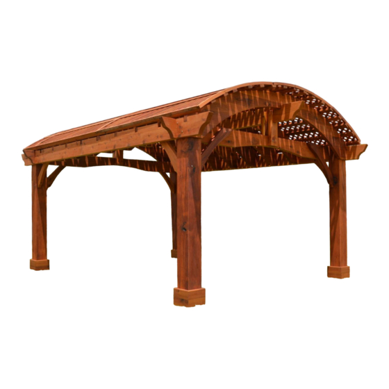 Forever Redwood CUSTOM ARCHED PERGOLA Assembly Instructions Manual