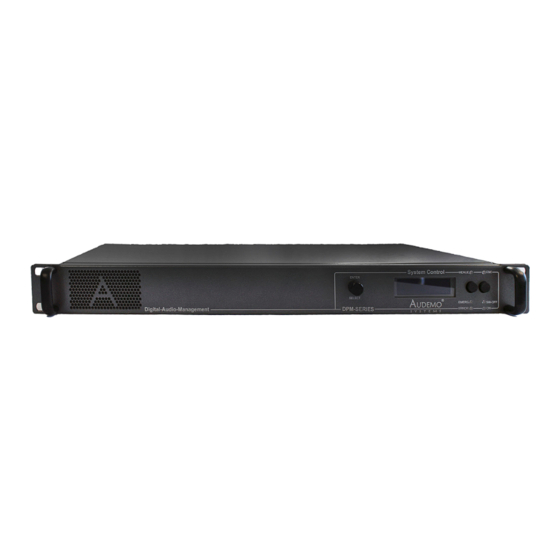 Audemo SYSTEMS Dante DPM-2500A User Manual