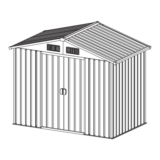vidaXL 42983 Garden Storage Shed Manuals