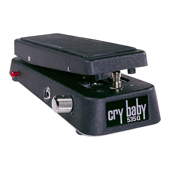 Dunlop CRY BABY MINI 535Q WAH Manual