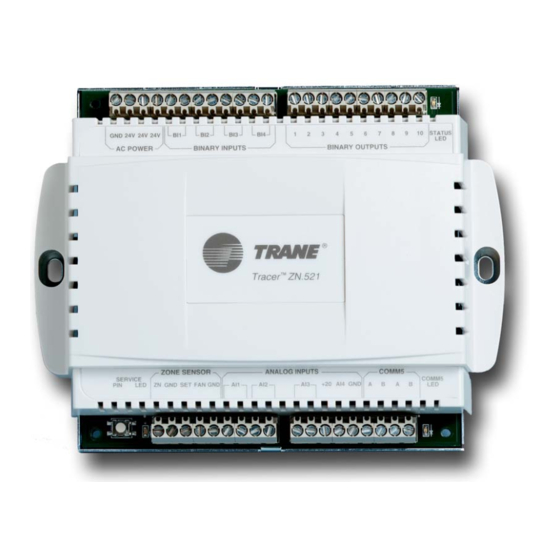 Trane Tracer ZN521 Installation And Operation Manual