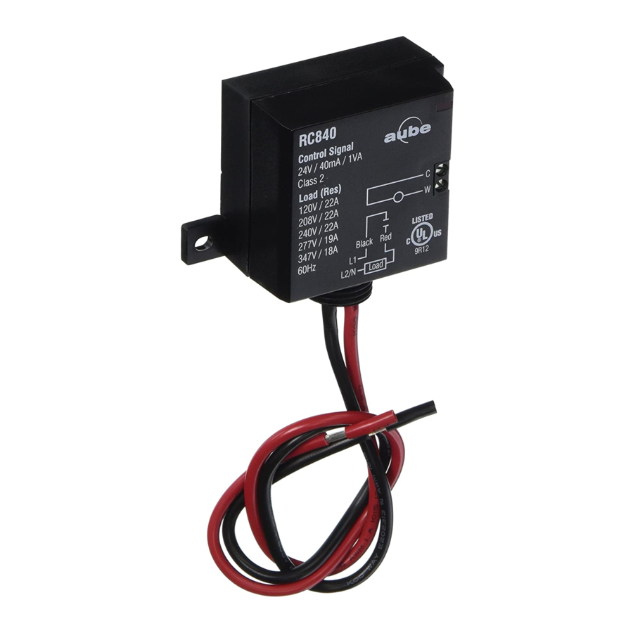 Aube Technologies RC840 Installation Manual