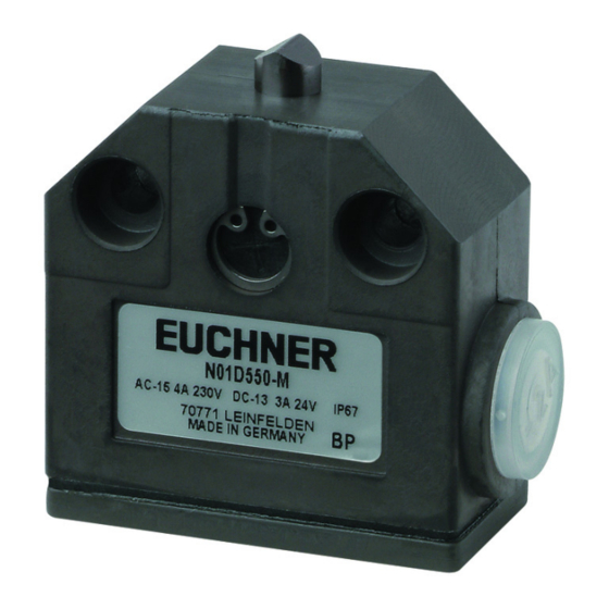 EUCHNER N01 Operating Instructions Manual