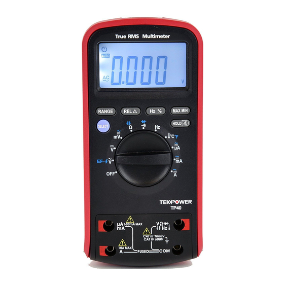 TekPower TP40 Manuals