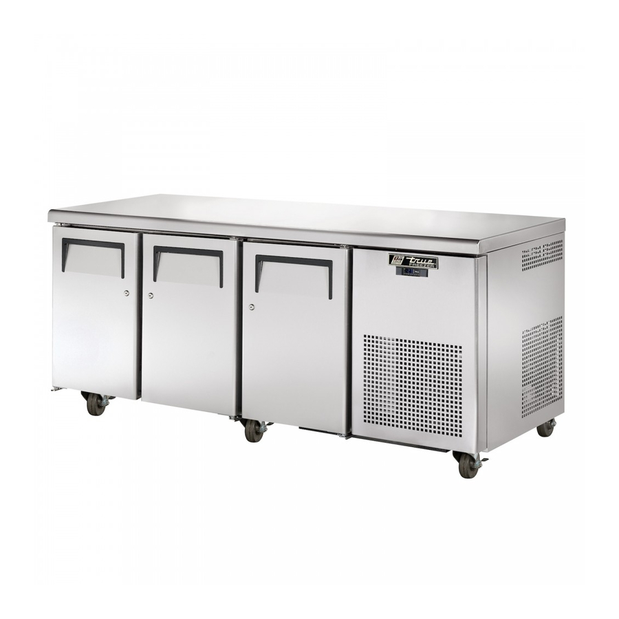 True Manufacturing Company TGU-2 Installation Manual