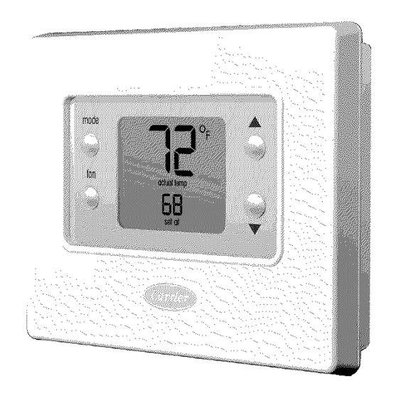 Carrier Comfort Non-Programmable Owner's Manual