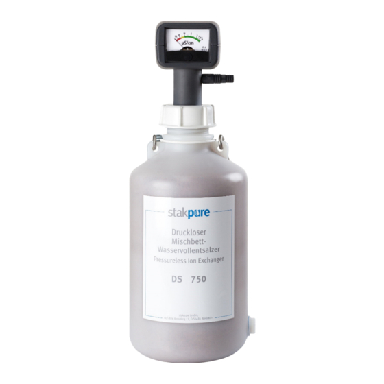 Stakpure DS 750 Manuals