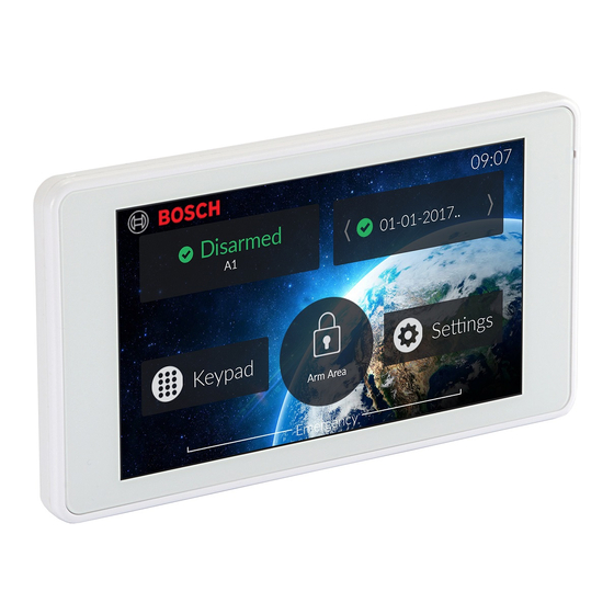 Bosch TouchOne Installation Manual