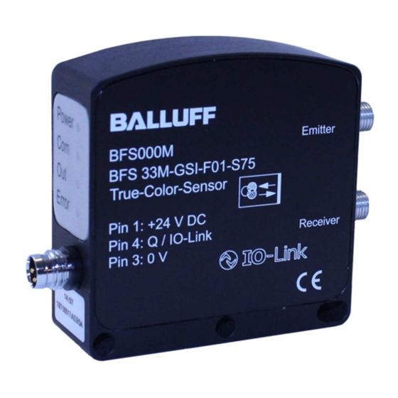 Balluff BFS 33M-GSI-F01-S75 Manuals