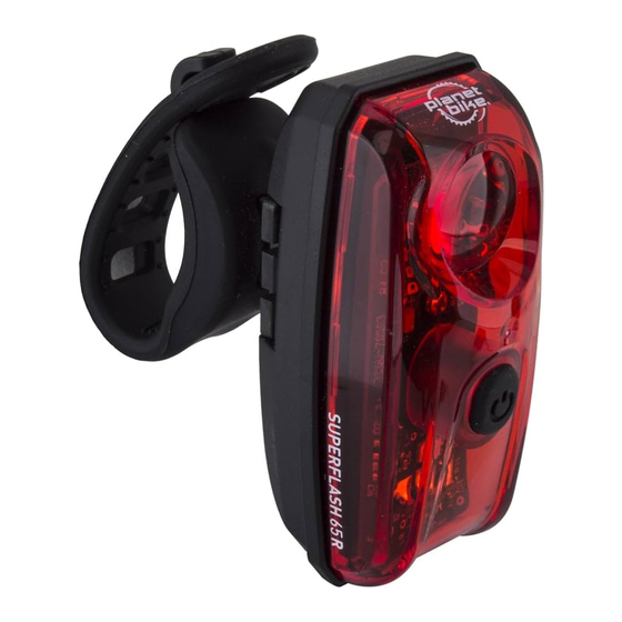 Planet Bike SUPERFLASH 65R Quick Start Manual