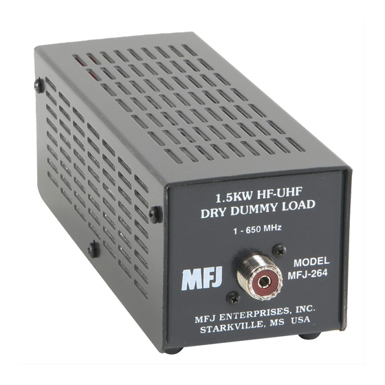 MFJ 264 Quick Start Manual