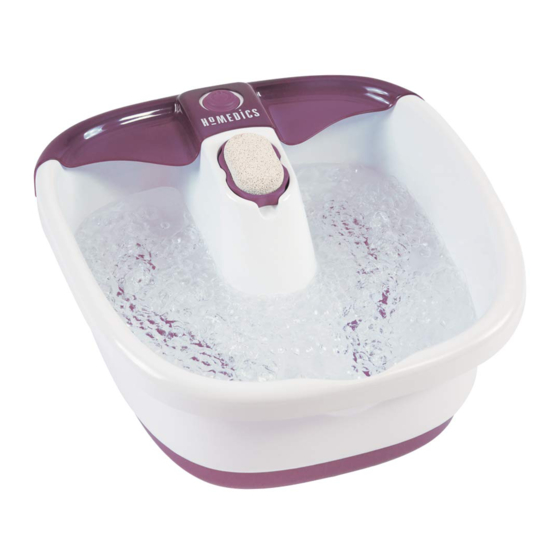 HoMedics FB-55PB-EU Instruction Manual