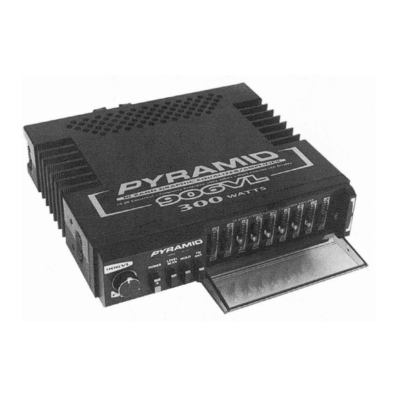 Pyramid 906VL Operating Instructions Manual