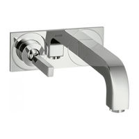 Hans Grohe Axor Citterio 39115 1 Series Installation/User Instructions/Warranty
