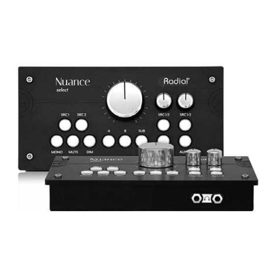 Radial Engineering Nuance select User Manual