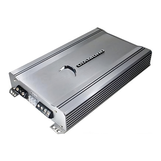 Diamond D3 1100.1 Car Audio Amplifier Manuals