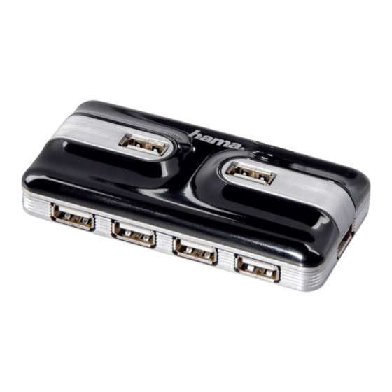 Hama USB Hub Operating Instructions Manual