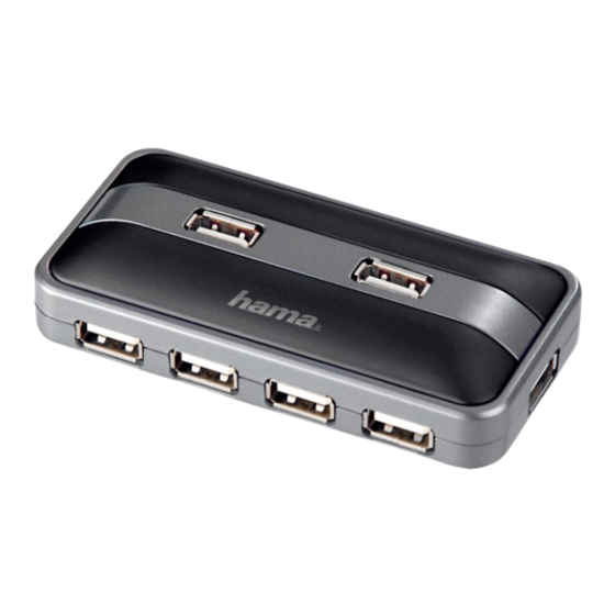 Hama USB Hub Operating	 Instruction