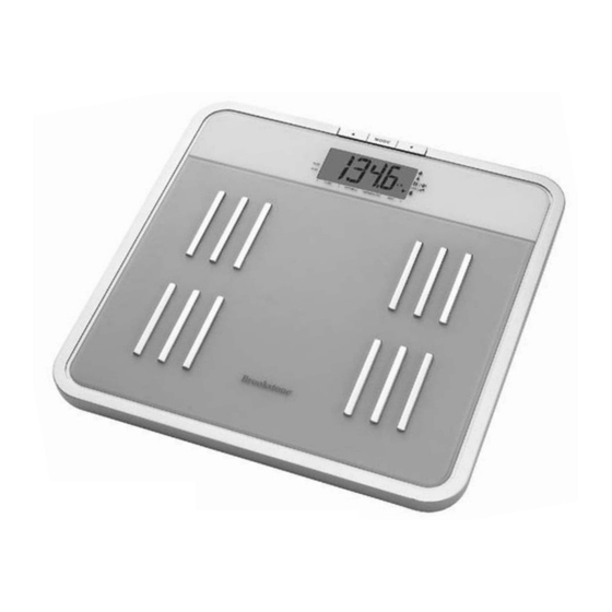 BROOKSTONE WHOLE BODY SCALE USER MANUAL Pdf Download ManualsLib