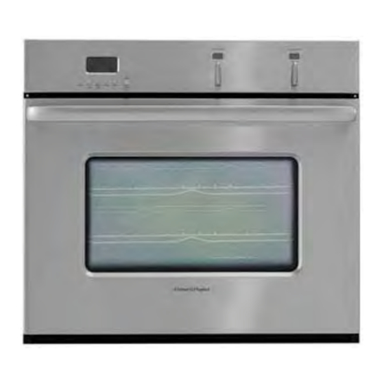 Fisher & Paykel Titan Aerotech OD302US Service Manual