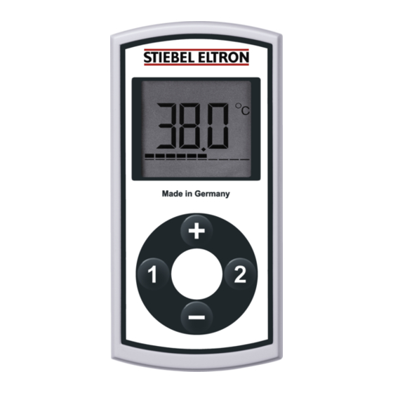 STIEBEL ELTRON FFB W Set Installation Manual