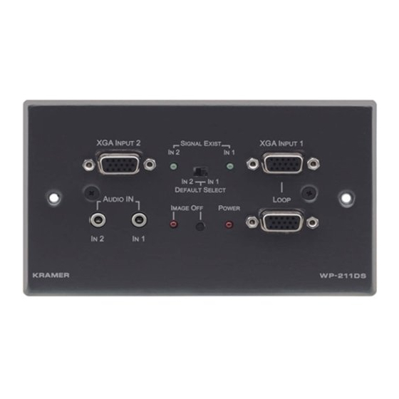 Kramer WP-211DS User Manual