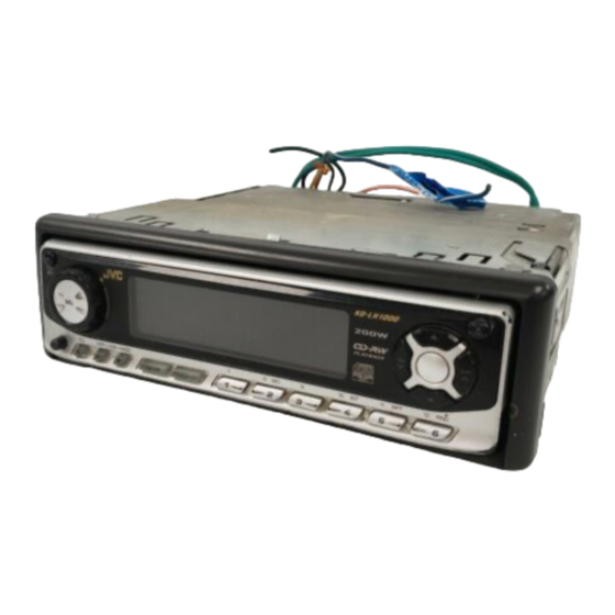 JVC KD-LH1000 Instructions Manual