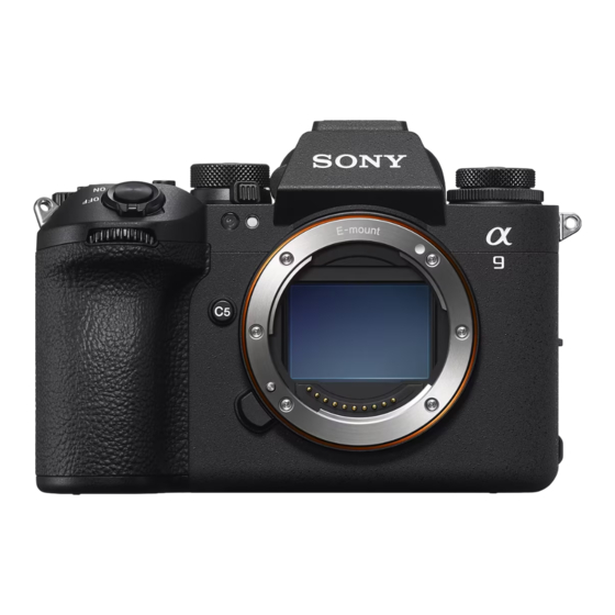 Sony ILCE-9M3 Help Manual