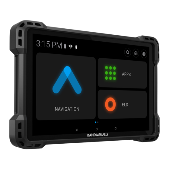 Rand McNally RAND Tablet User Manual