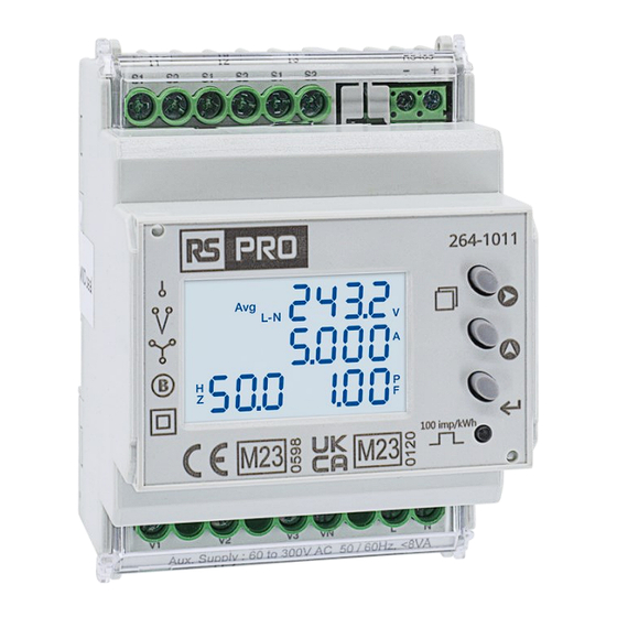 RS PRO 264-1011 Instruction Manual