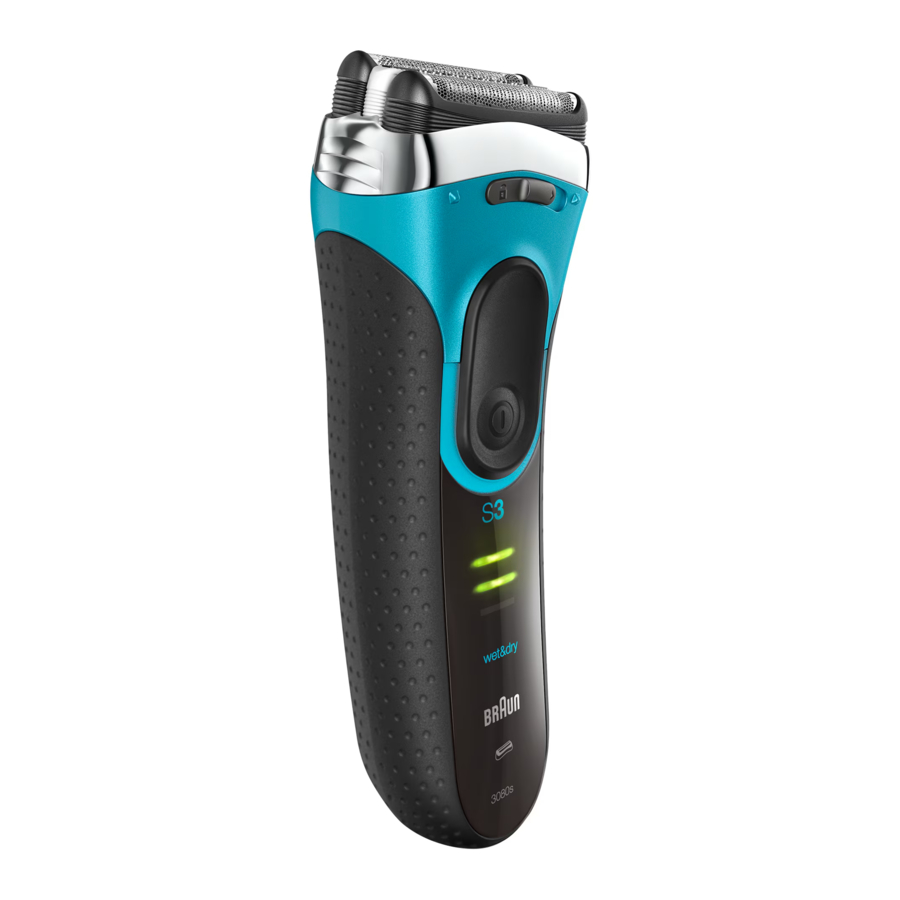 Braun wet & dry 3 Series, wet & dry 3080 / 3045 / 3040 / 3010 Manual