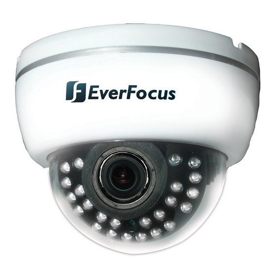 EverFocus ED641 Indoor Dome Camera Manuals