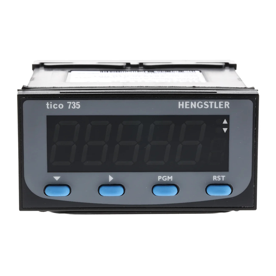 Hengstler tico 735 Operating Instructions Manual