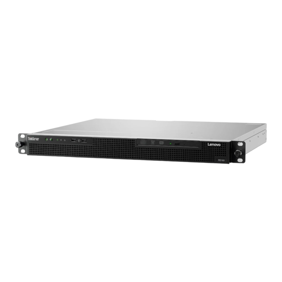 Lenovo ThinkServer RS160 User Manual And Hardware Maintenance Manual