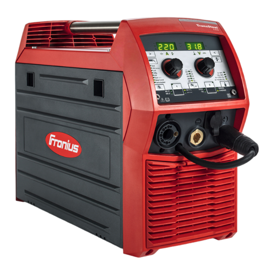 Fronius TransSteel 2200c Quick Manual