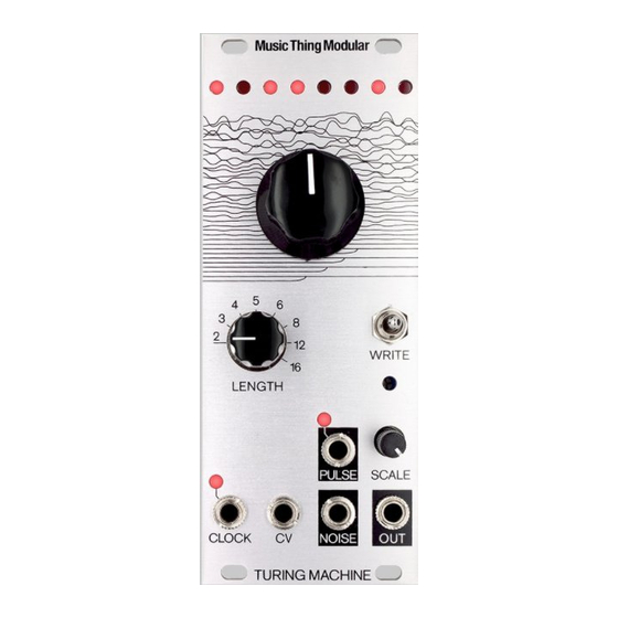 Music Thing Modular TURING MACHINE Mk ii Manuals