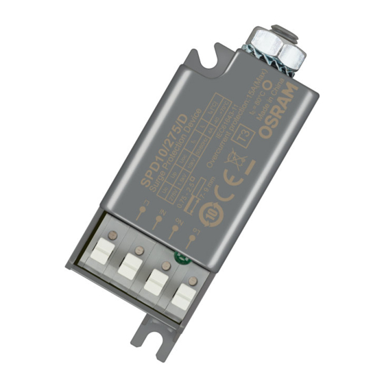 Osram SPD D Installation Note