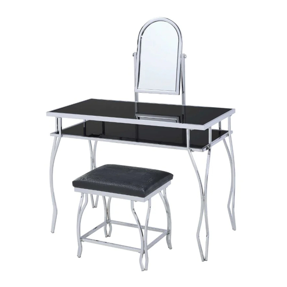 Acme Furniture Carene Vanity Desk 90312 Assembly Instructions