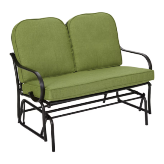 HAMPTON BAY FALL RIVER GLIDER D11034-G Use And Care Manual