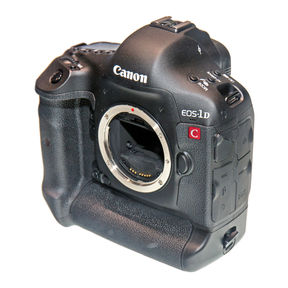 Canon EOS-1D - Digital Camera SLR Instructions Manual