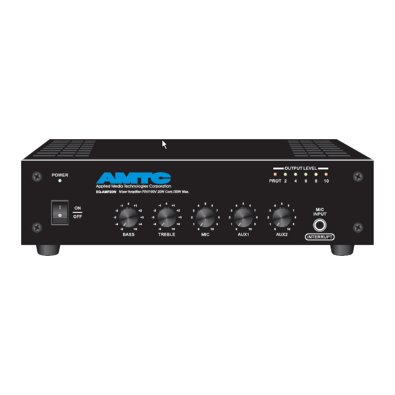 AMTC EQ-AMP20W Instruction Manual