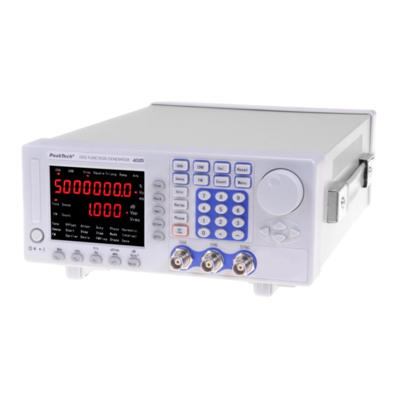 PeakTech 4025 Operation Manual