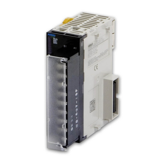 Omron SYSMAC CJ1W-AD04U Operation Manual