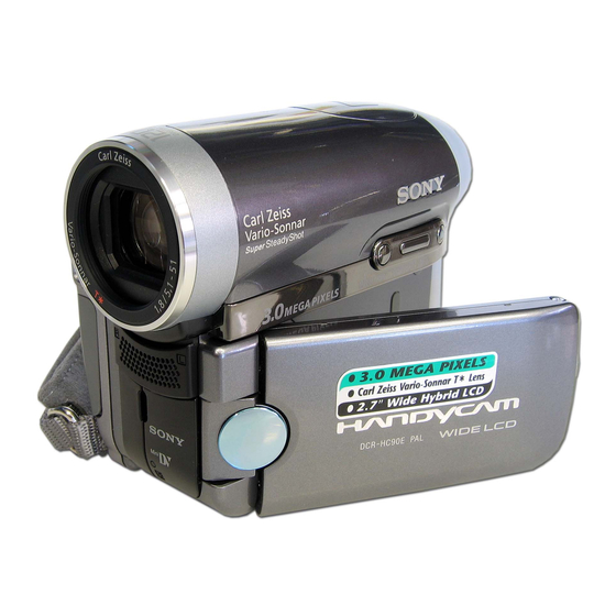 Sony Handycam DCR-HC90E Operating Manual