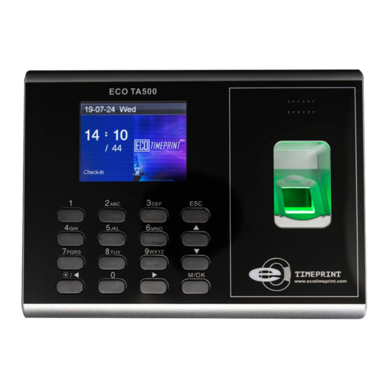 Eco TimePrint ECO TA500 User Manual