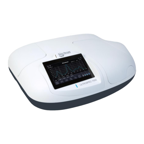 biochrom HB Ultrospec 7500 User Manual